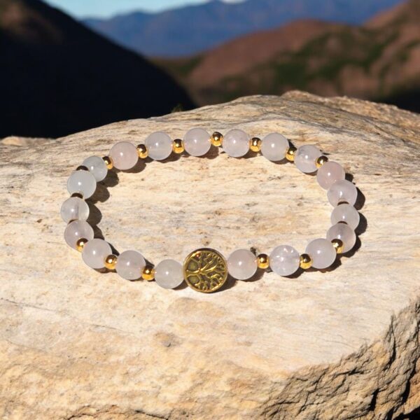 Bracelet Gold Gaïa sur mesure - Perles au choix - 6mm – Image 2
