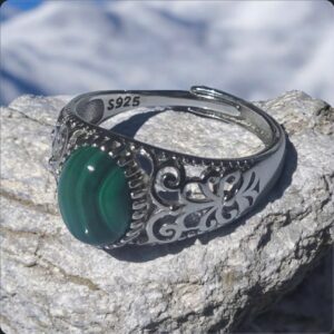 Bague KÉOLA – Argent 925 & Pierres Naturelles